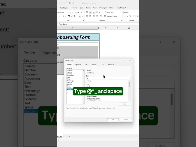 How to format and create forms easily without any hassle in ms excel! #msexceltutorial #formsoftware