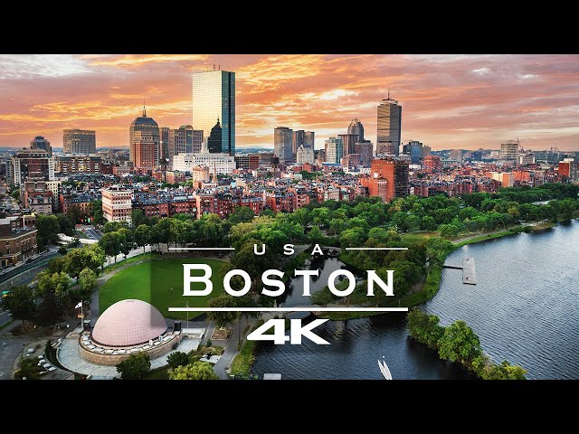 Boston, USA 🇺🇸 - by drone [4K]