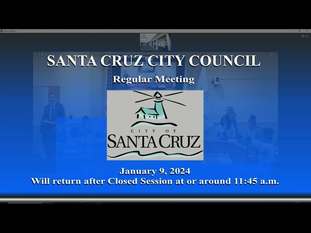 Santa Cruz City Council 01/09/2024