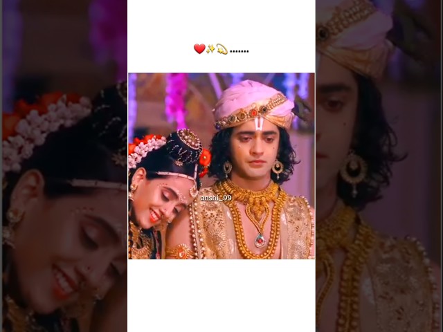 Saanson Ki Mala Pe ❤️ | #rukminikrishna #radhakrishna #rukmini #krishna #radha #love #status