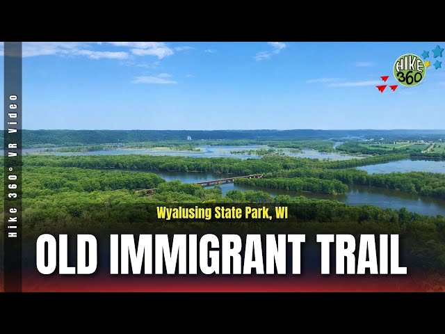 Wyalusing State Park, WI - Old Immigrant Trail (Hike 360° VR Video)