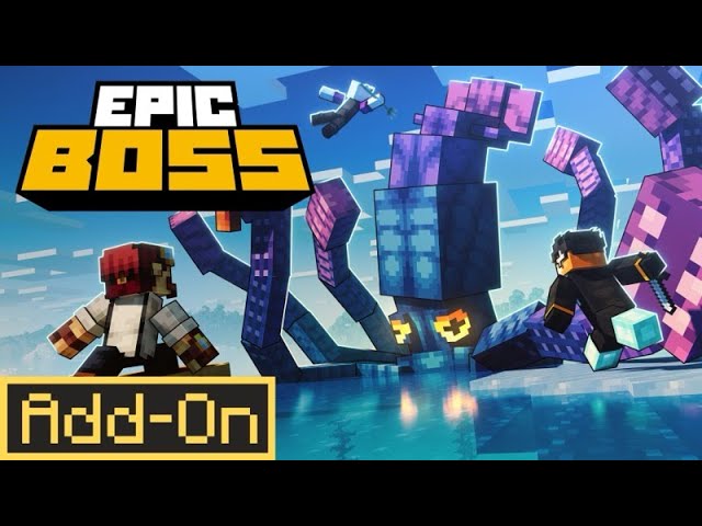 EPIC BOSS ADDON: 6 NEW Bosses & Structures added to Minecraft Bedrock Edition Survival