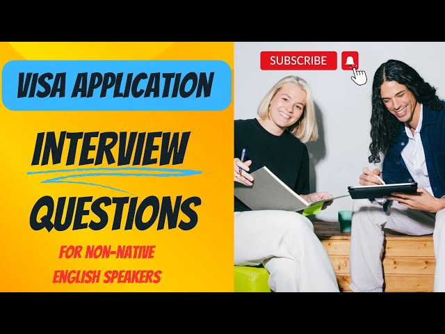 USA Visa Application Interview Questions For Non-Native English Speakers||English Listening