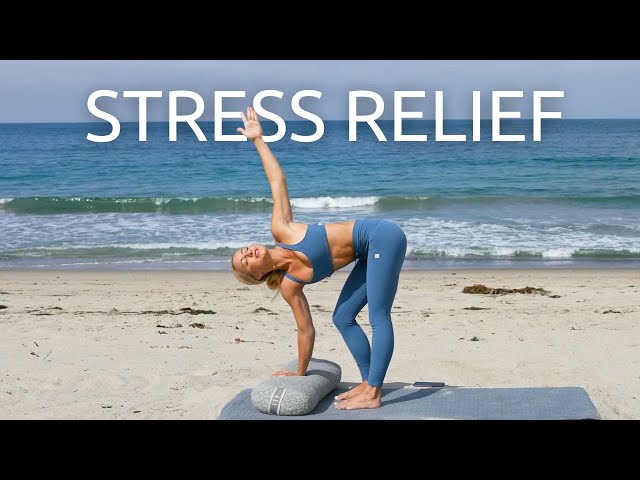 30Min Full Body Yoga/Stretch For Stress + Positivity