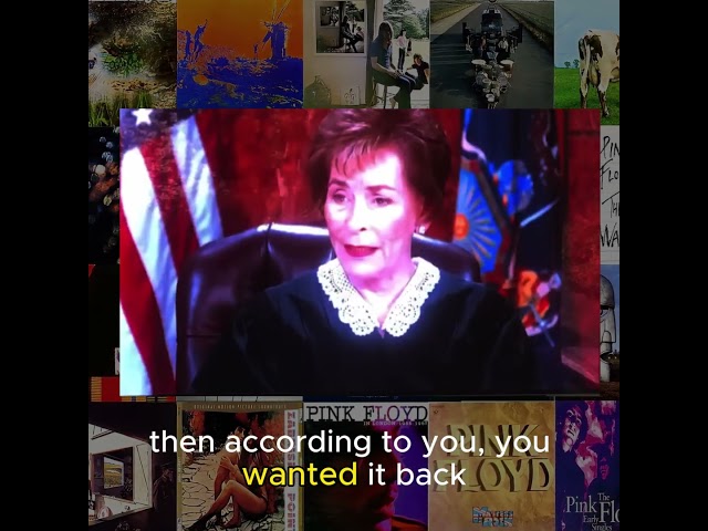 Judge Judy helping Pink Floyd vinyl record owner get her records back!