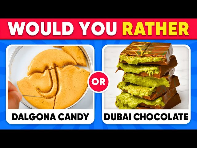 Would You Rather..? Popular 2025 Candy & Sweets Edition 🍬 🍫 Mouse Quiz