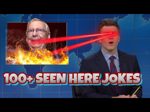 ULTIMATE WEEKEND UPDATE SEEN HERE JOKES ABOUT MITCH MCCONNELL COLIN JOST - Trump SNL Funny Moments