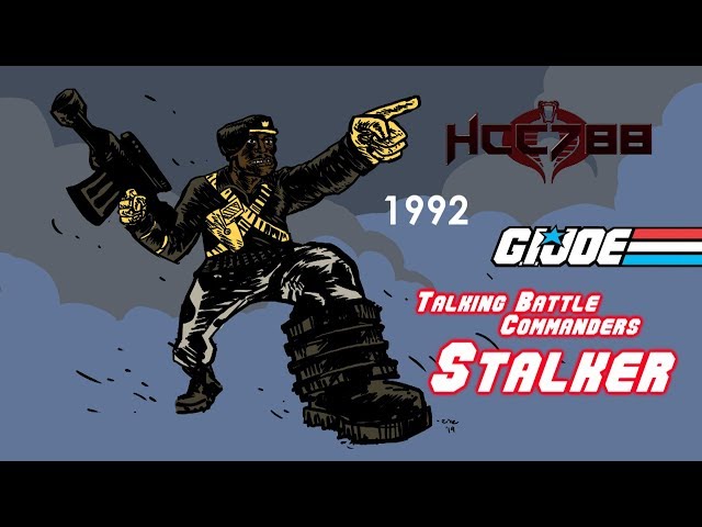 HCC788 - 1992 Talking Battle Commanders STALKER v3! Vintage G.I. Joe toy!