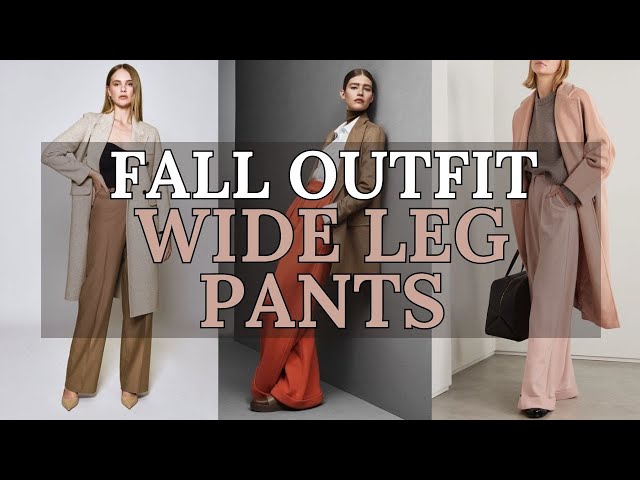 Wide Leg Pants Outfit Ideas for Fall | Chic & Comfortable Fall Fashion