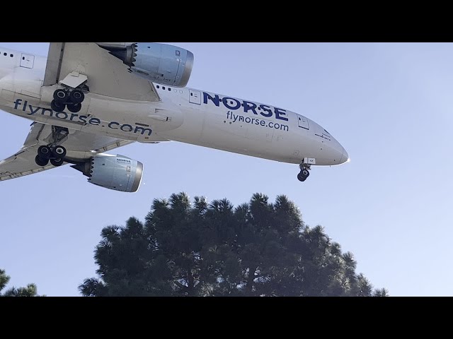 Norse Uk Boeing 787-9 Dreamliner G-CKOF London (LGW) To Las Vegas (LAS) Landing 26L @flynorse