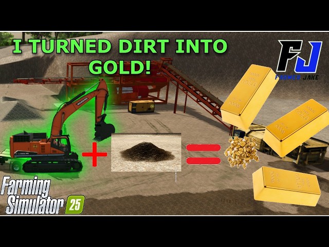 Gold mining in Farming Simulator 25! Riverbend timbers ep 2