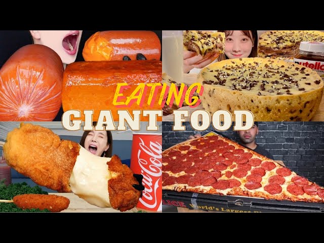 Massive Bites | Eating Giant Food ASMR Mukbang