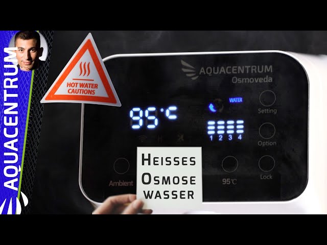 Kalk im Teewasser? | OSMOVEDA Umkehrosmose-Anlage mit Heisswasserfunktion | Wasseranschluß unnötig