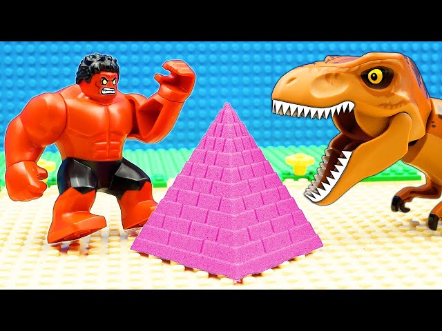 Hulk vs Dinosaur Kinetic Sand Game Fail