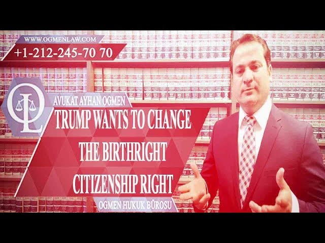 05.11.2018 - LATEST BREAKING NEWS - TRUMP WANTS TO CHANGE THE BIRTHRIGHT CITIZENSHIP RIGHT