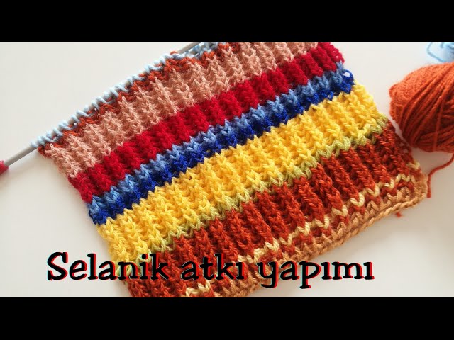 Selanik Atkı Yapımı/En Kolay Selanik Örgü #handmade