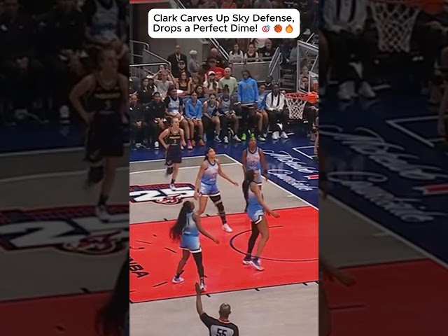 Caitlin Clark Runs Through Sky Defense for a FILTHY Assist! 🏀🔥#caitlinclark #basketball #wnba