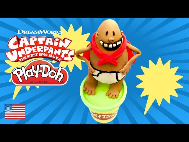 Captain Underpants Toy Trailer The first Epic Movie Play Doh Claymation Full How to Make the  Movie