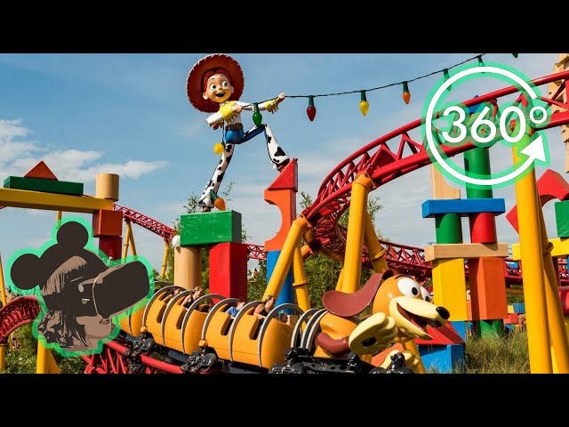 360º Ride on Slinky Dog Dash at Disney's Hollywood Studios