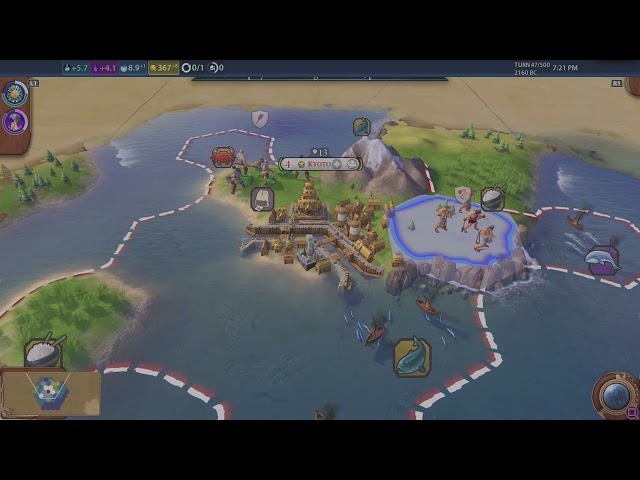 The war of the yellow sea... #civilization6