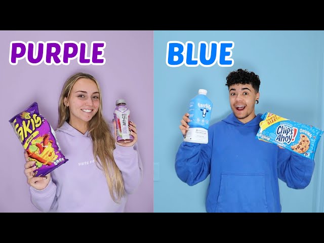 Eating Only ONE Color Of Food For 24 Hours!