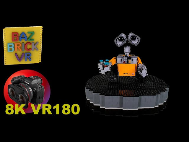 VR180 8K Lego Review 21303 Wall-E from Pixar/Disney movie Sooo cute BazBrickVR S01E21