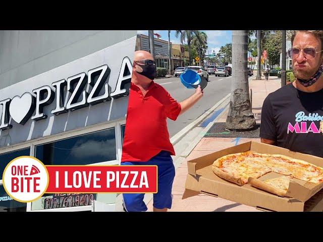 Barstool Pizza Review - I Love Pizza (Miami Beach, FL) Bonus Street Rapper