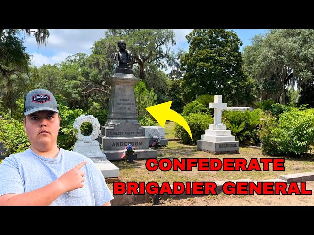 The Grave Of Confederate Brigadier General Robert Anderson | At Bonaventure Cemetery In Savannah GA!