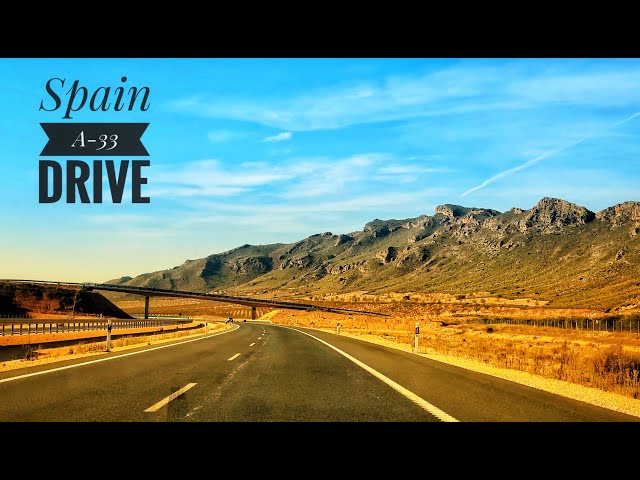 [4K][HDR] Monday drive via A-33 in Murcia