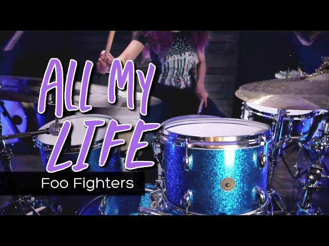 Christal: Foo Fighters - All My Life (drum cover @ Mikeslessons camp)