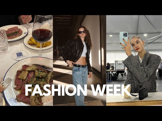 a REALISTIC fashion week vlog ♥ my life as a model, events, shows