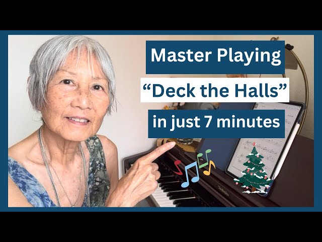 How to Play Deck the Halls 🧡 piano tutorial | Christmas music | piano lessons | piano courses