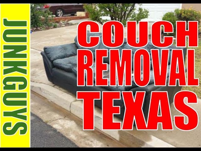 How to remove a couch and recycle it from North Dallas Texas / dfwjunkguys.com