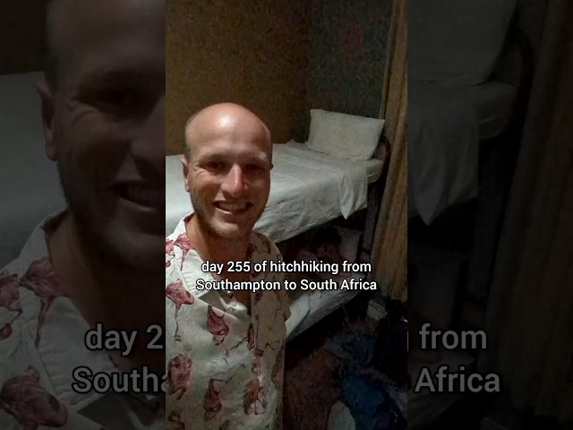 Day 255 of hitchhiking from Southampton 🇬🇧 to South Africa 🇿🇦 #southamptontosouthafrica #travel