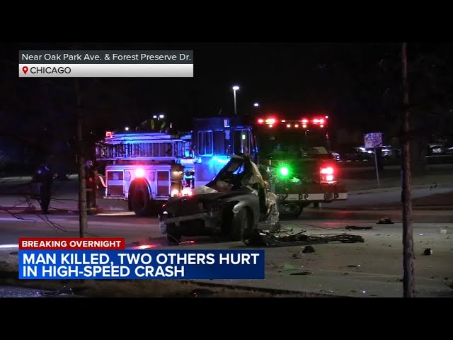 1 killed, 2 injured in high-speed crash in Dunning: Chicago police