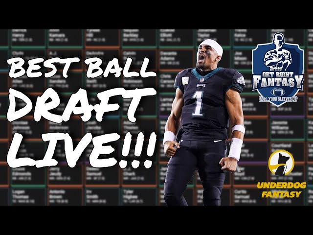 A Fantasy Football Draft *LIVE* | Underdog Fantasy $25 Entry Best Ball Mania V $1.5M to 1st!!