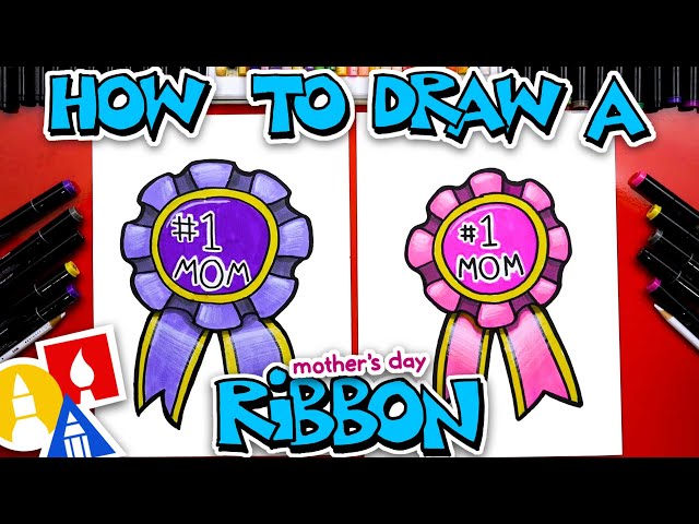 How To Draw A Mother's Day Ribbon