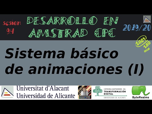 Sistema básico de animaciones (I) [#ASM #Z80]