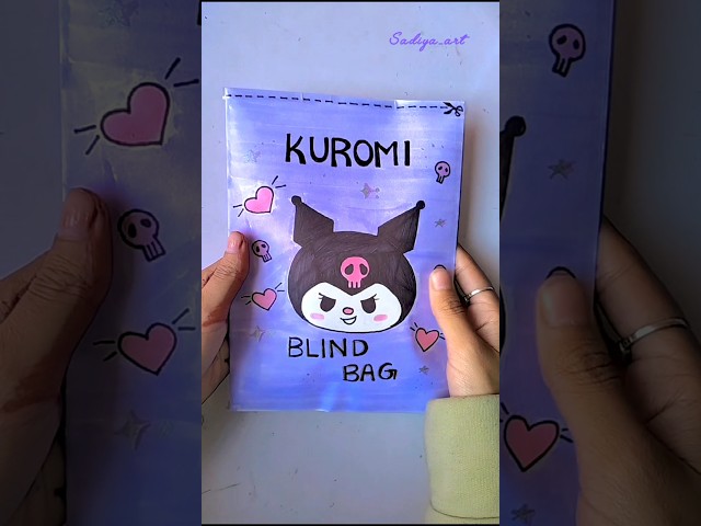 Kuromi Blind Bag #shorts #youtubeshorts #blindbag #kuromi#sanrio #papercraft #diy#viral#trending#art