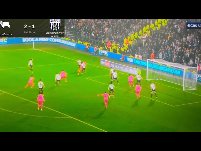 DERBY COUNTY 2-1 WEST BROM/ALL GOALS & EXTENDED HIGHLIGHTS