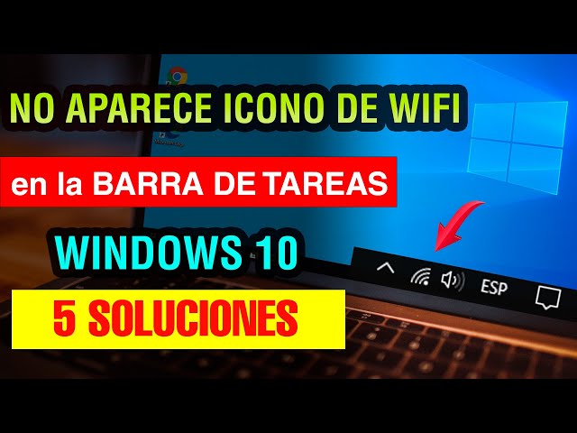 Como poner el icono de wifi en la barra de tareas Windows 10