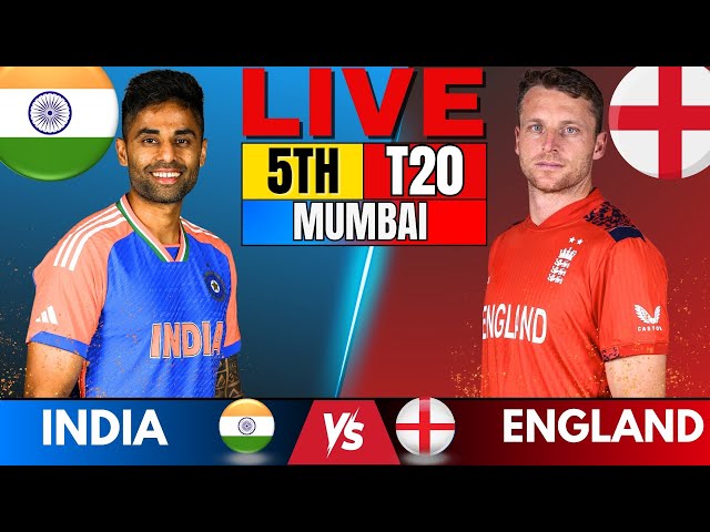 🔴 Live: India vs England 5th T20, Live Match Score & Commentary | IND vs ENG Live match Today