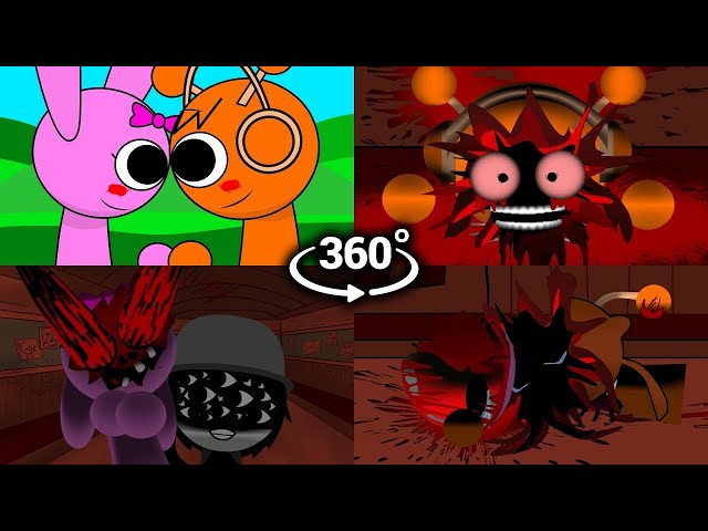 360° Incredibox Sprunki (House of Horrors Season 2 - Part 4) | FNF Animation