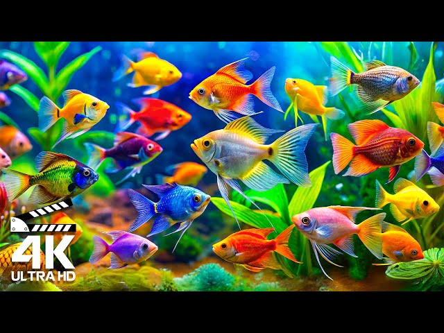 Exotic Fish In 4K UHD Clarity - Relaxing Aquarium Views with Mesmerizing Fish Movements