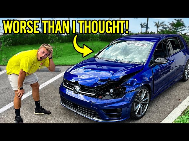 I BOUGHT A WRECKED VOLKSWAGEN GOLF R THAT NOBODY WANTED!