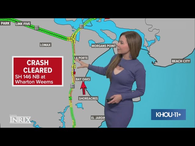 Multiple incidents reported on Houston roadways due to black ice Thursday morning