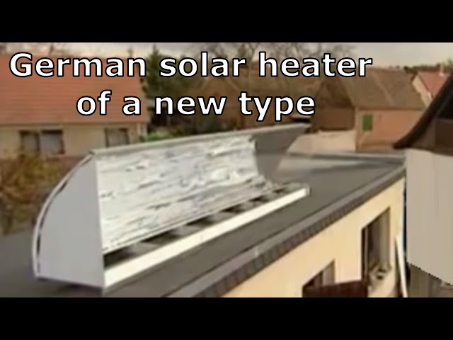 Solar home heating with this solar heater, only the sun without other heating sources