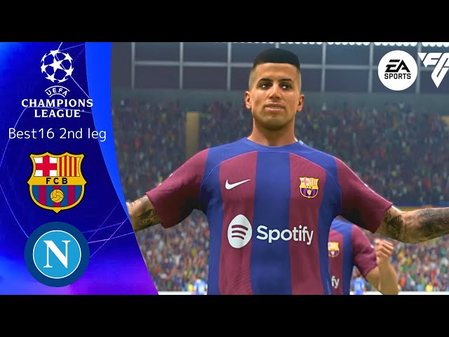 PS5 FC 24 | FC Barcelona vs. Napoli FC | Champions League Best 16 2nd leg