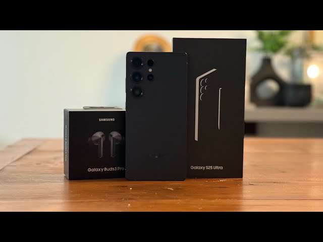 Samsung Galaxy S25 Ultra JET BLACK Unboxing & First Impressions! STUNNING.