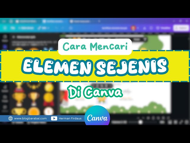 Cara Mencari Elemen Sejenis di Canva